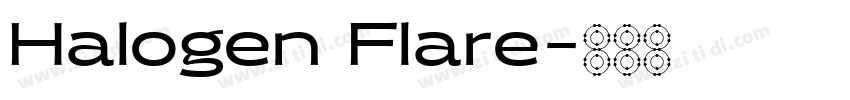 Halogen Flare字体转换